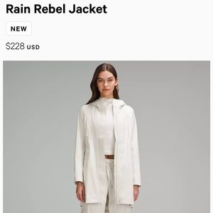 Pink Lululemon rain jacket